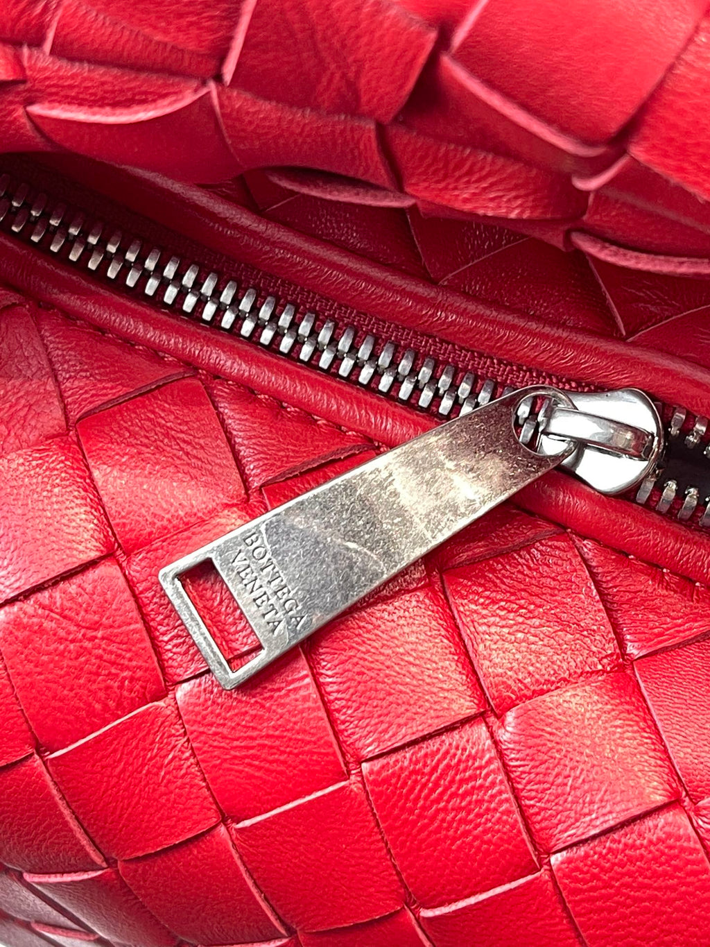 MINI JODIE 27 IN RED LAMBSKIN