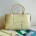 ARCO TOTE 36 IN PALE YELLOW CALFSKIN
