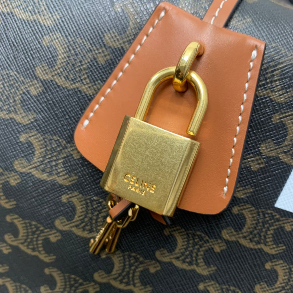 TRAVEL BAG 50 IN BLACK TRIOMPHE CANVAS WITH CELINE PRINT