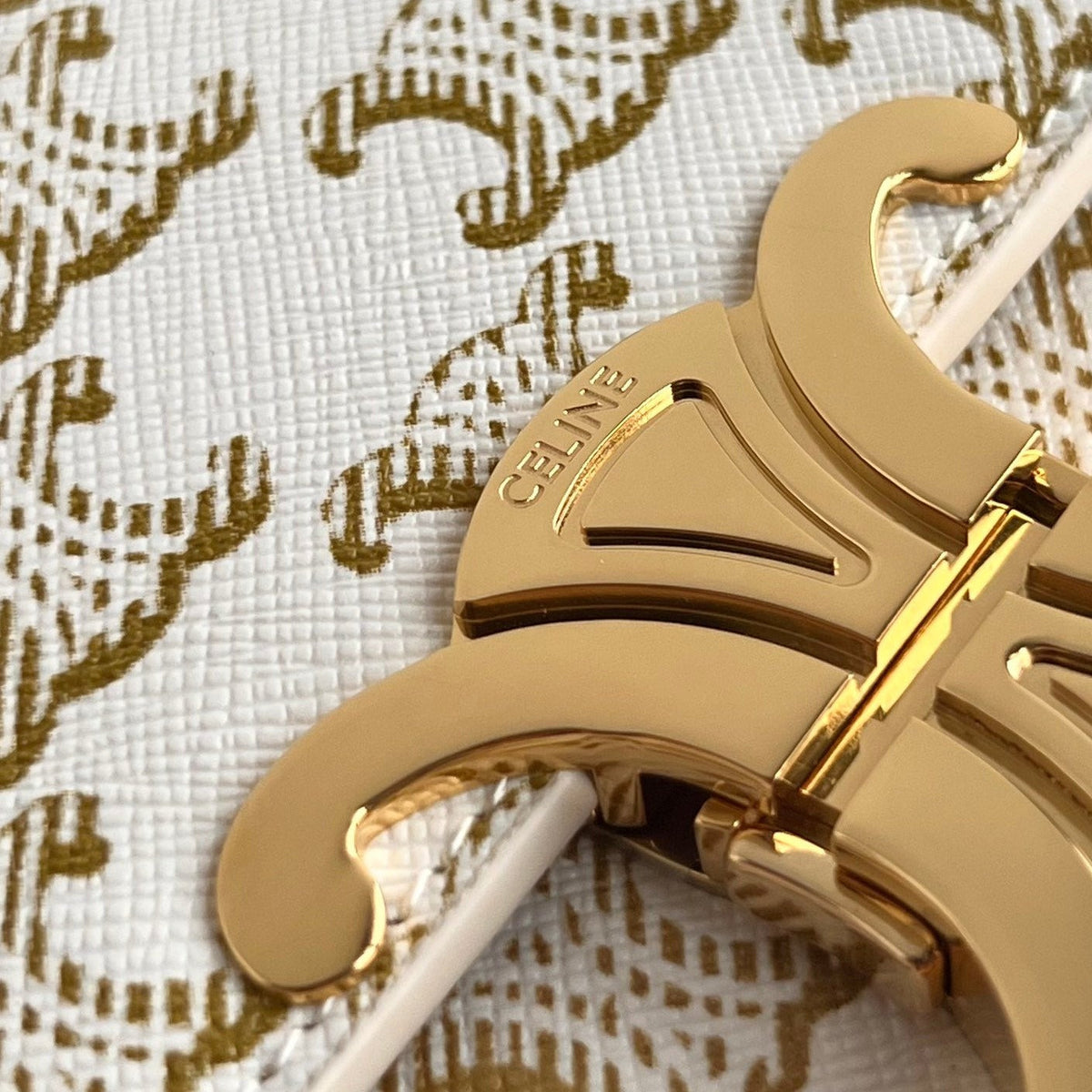 TRIOMPHE 20 WHITE PATTERN CALFSKIN