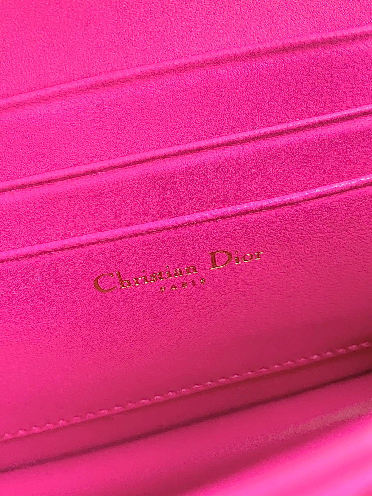 MICRO LADY 12 BAG IN HOT PINK LAMBSKIN