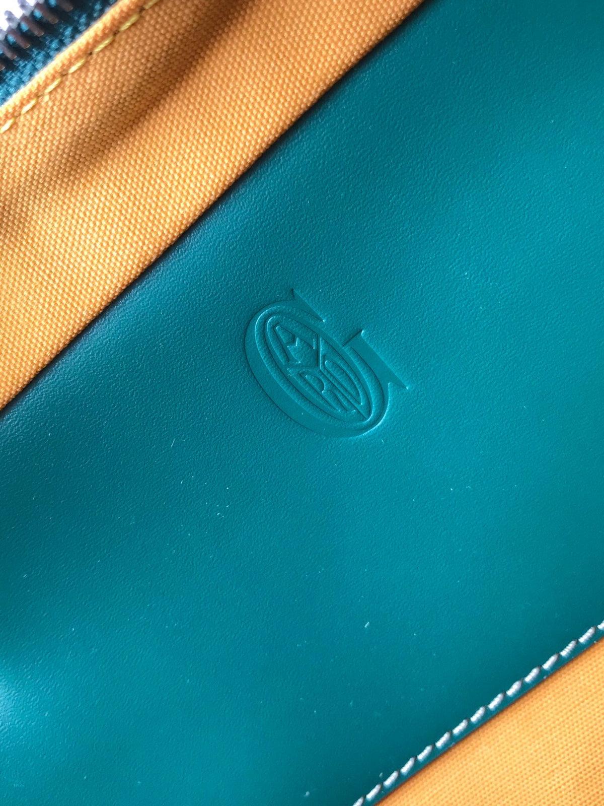 AMBASSADE DOCUMENT CASE 35 IN GREEN GOYARDINE CANVAS