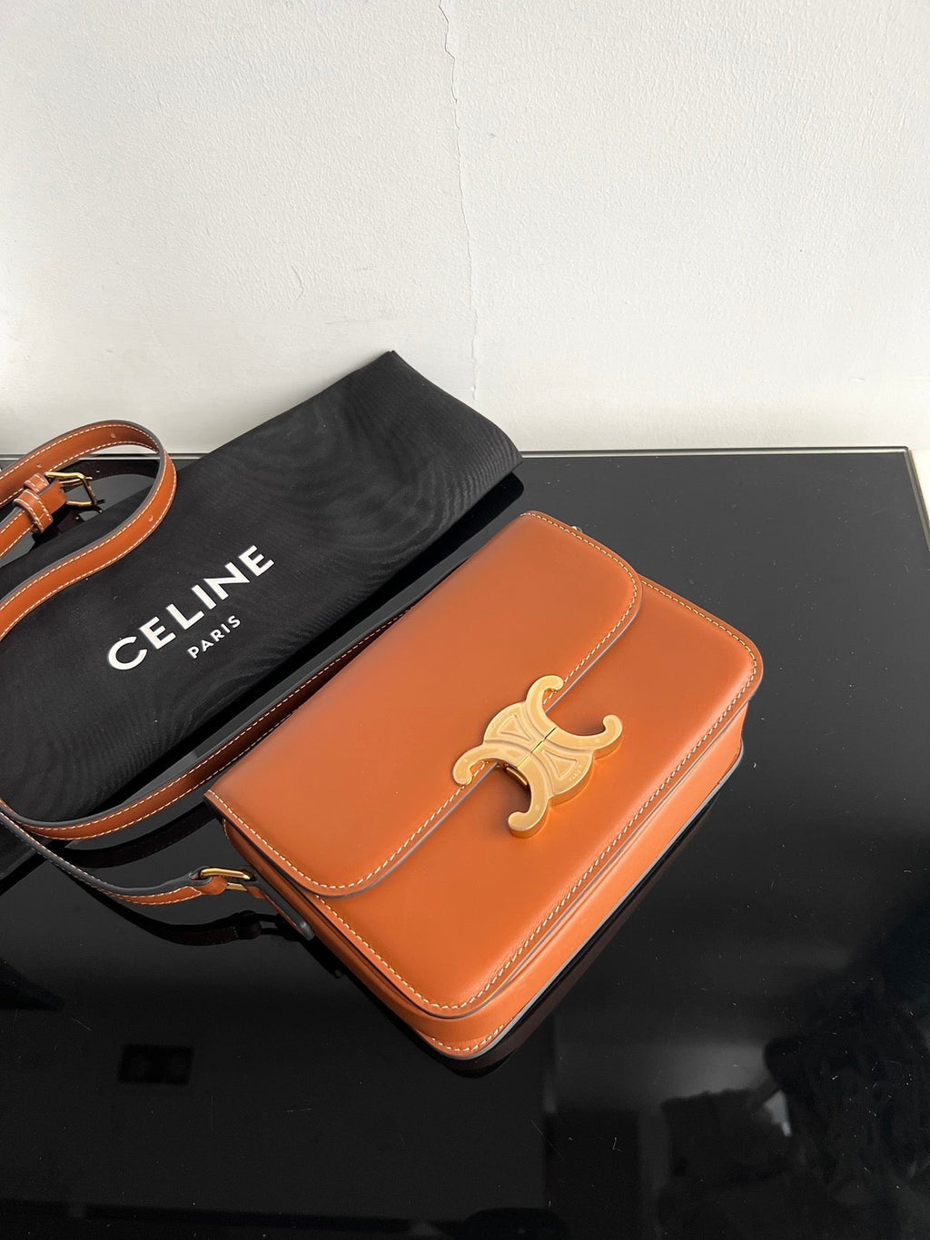 TRIOMPHE TEEN 22 CINNAMON BROWN COWHIDE