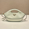 DUMPLING BAG 30 IN WHTE CALFSKIN