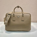 BRIEFCASE 40 IN DRIED MOSS GRAINED CALFSKIN