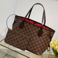 NEVER FULL MM WITH DUSTBAG DAMIER EBENE CANVAS 29CM