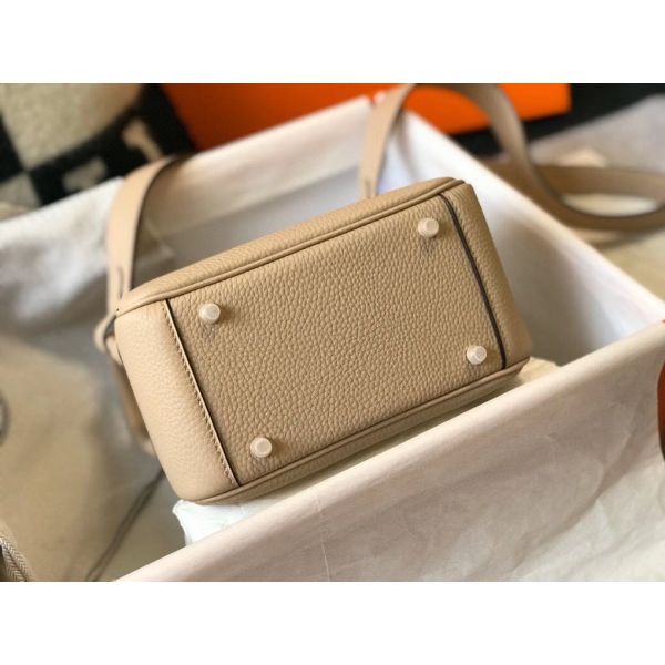 HERM Lindy Mini Bag In Trench Clemence Leather GHW