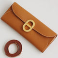 HERM Maillon To Go Wallet in Gold Epsom Calfskin