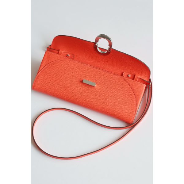 HERM Maillon To Go Wallet in Rose Jaipur Epsom Calfskin