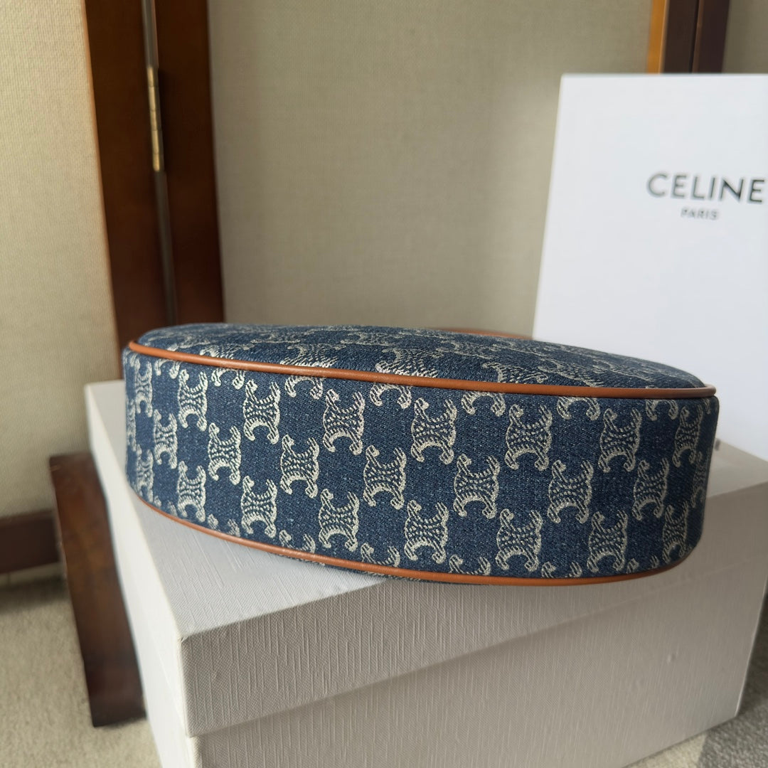 AVA BAG 24 IN BAYOUX BLUE TRIOMPHE DENIM