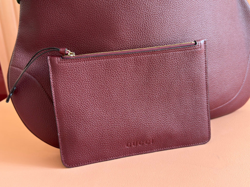 B LARGE SHOULDER BAG 49 IN ROSSO ANCORA RED CALFSKIN