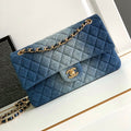 CC MEDIUM 25 CLASSIC BAG IN BLUE DENIM DIP